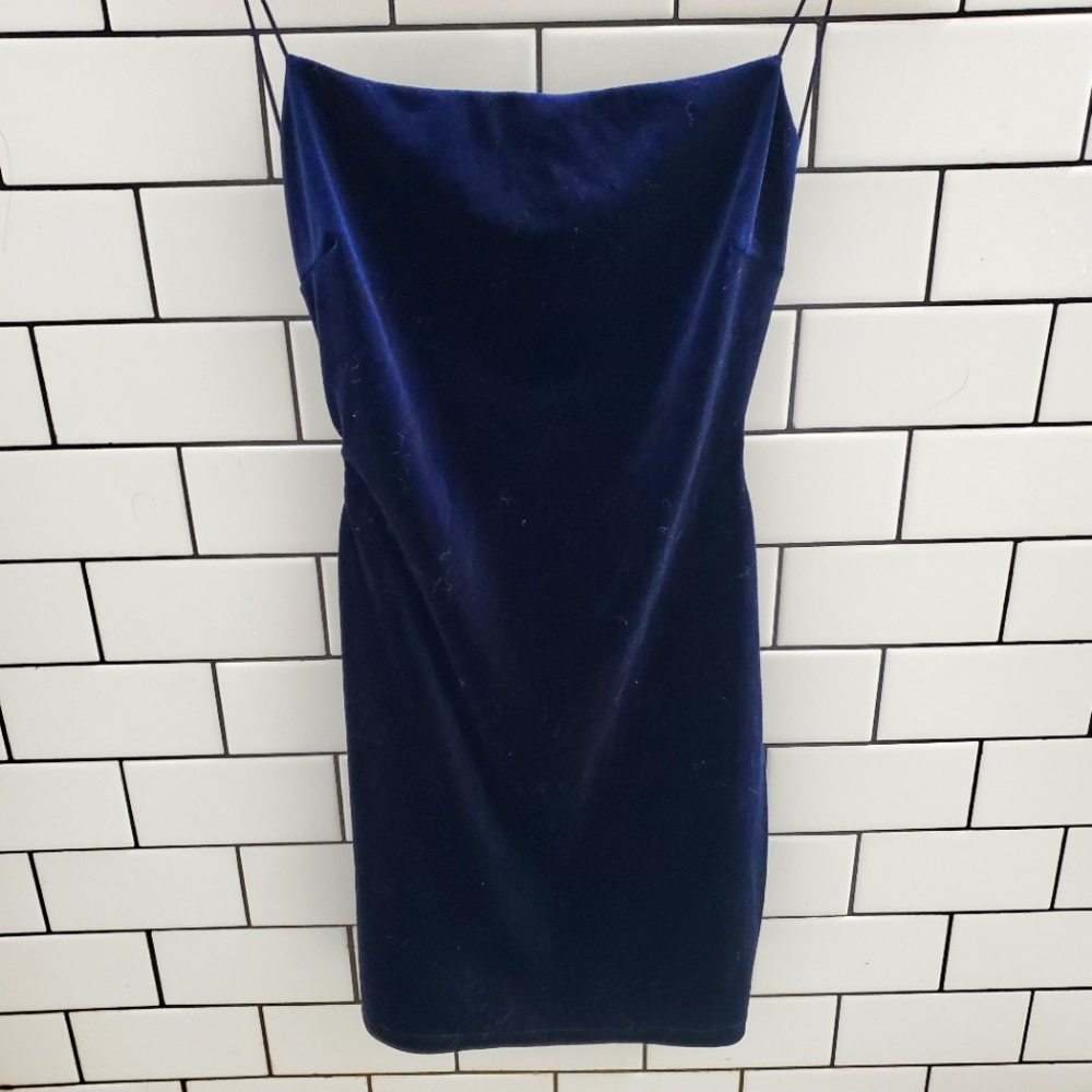 Velvet Navy Blue dress